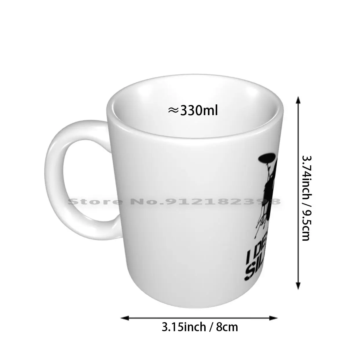 I Destroy Silence Drums | A Drummer Gift-Whether You Play In A Band , In Concert , Or In The Ceramic Mugs Coffee Cups Milk Tea