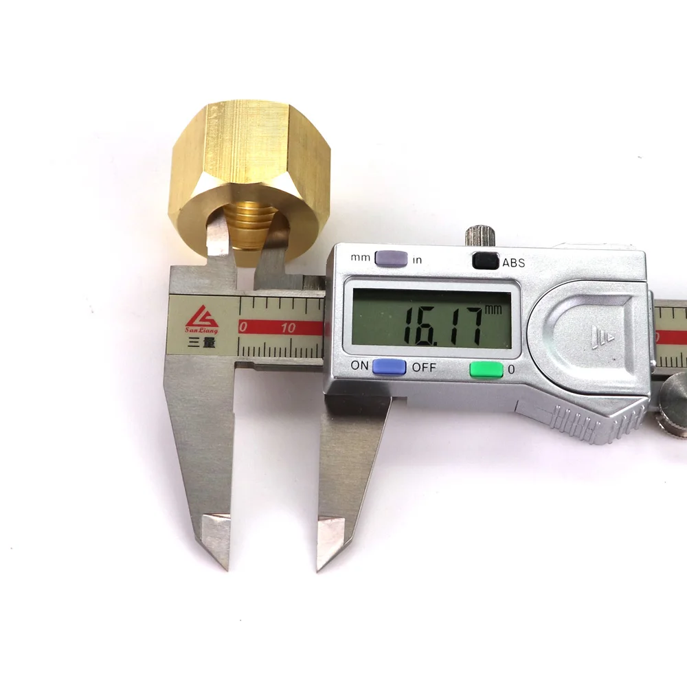 New W21.8-14  G3/4 or CGA320 Brass Nut Nipple Washer Set For CO2 Tank Cylinder SodaSttream Maker External Hose Adapter