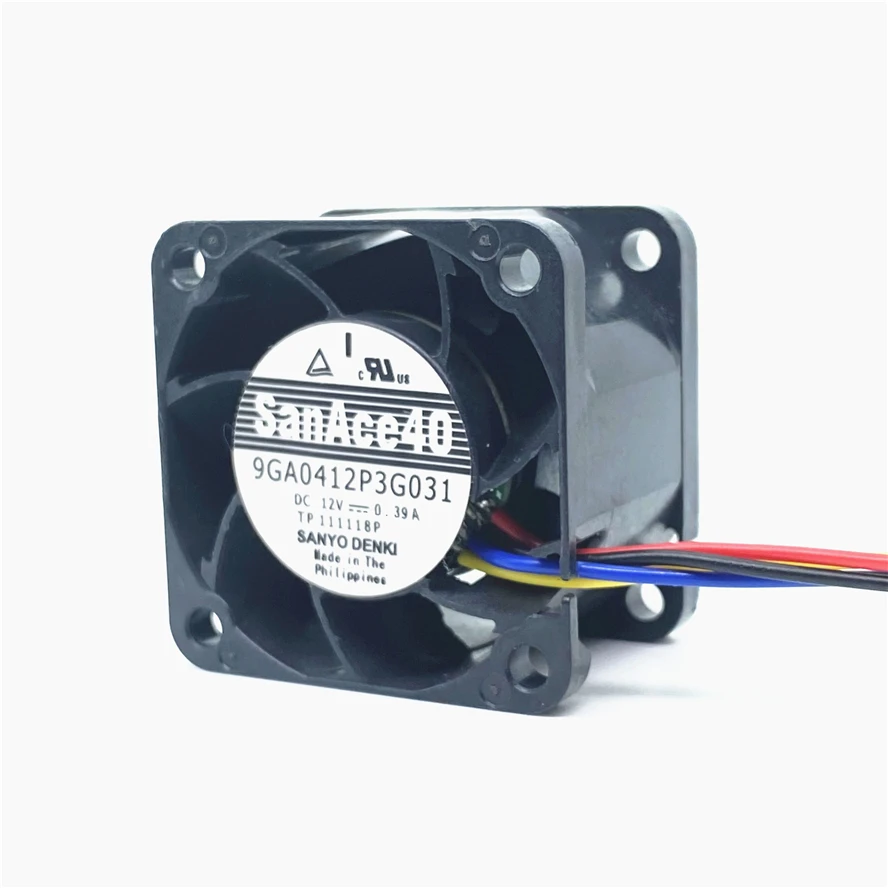 New San Ace 40mm 4cm Server Fan 4028 40X40X28mm 9GA0412P3G031  Server Case Cooling Fan 12V 0.39A Cooling Fan 16500RPM 4PIN