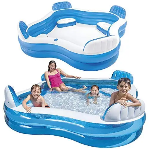 Intex 12-56475NP Swim Center Family Lounge Inflatable Pool, 90 