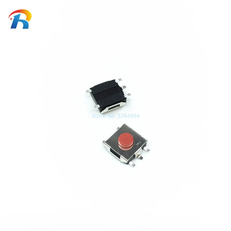 

1000PCS Flat Red SMD 5Pin 6x6 Tact Push Button Switch 6*6*3.1MM Micro switch 6x6x3.1mm