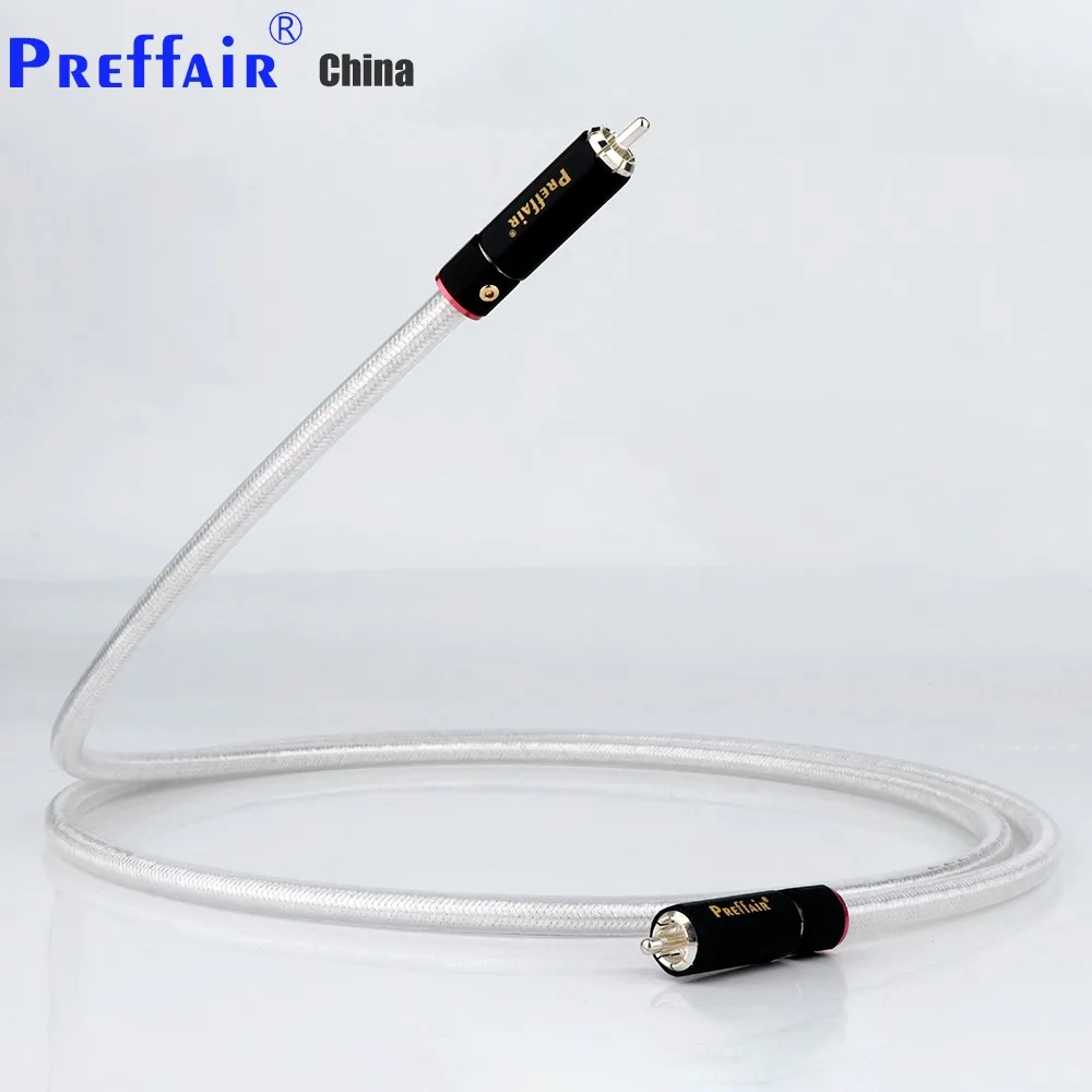 

Preffair X414+R1719 High Quality OCC Silver plated Digital Coaxial Audio Cable HIFI Audio digital RCA CABLE,Digital Audio Cable