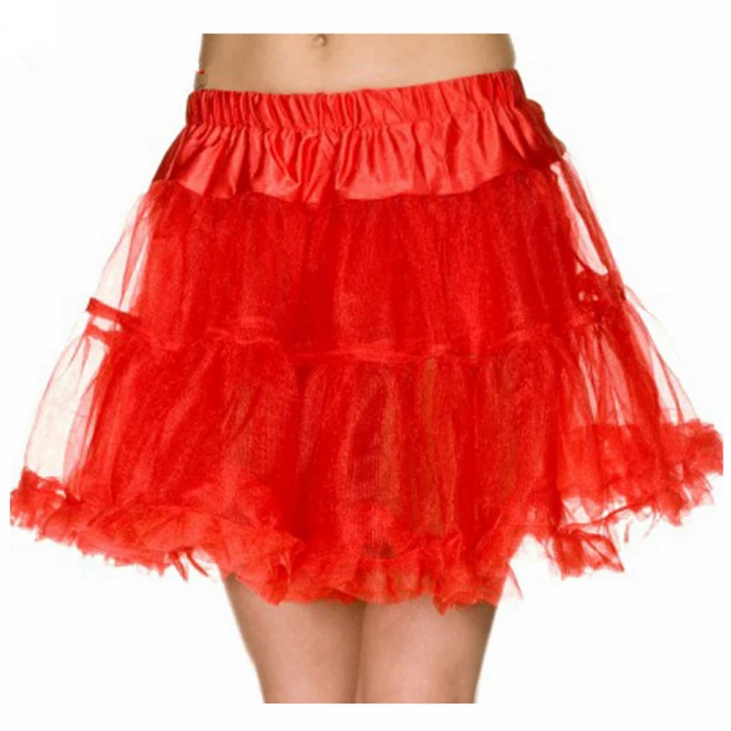 Anágua curta com babados feminina, Branco, Preto, Fofo, Bolha, Sexy, Saias Tutu de Tule, Inchado, Meio escorregadela, Crinolina de baile, Underskirt