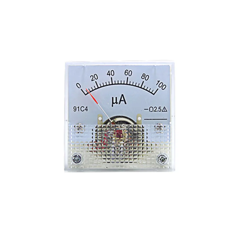 91C4-uA Microampere Instrument  DC Ammeter 100uA 200uA 300uA 500uA Pointer Type