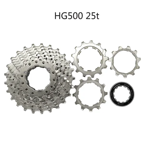 Imagen 2 del producto Shimano CS HG500 piñón de Cassette bicicleta de carretera de 10 velocidades para carriles de transmisión de carretera 10s 10v 12-28T 11-25/32T/34T rueda libre