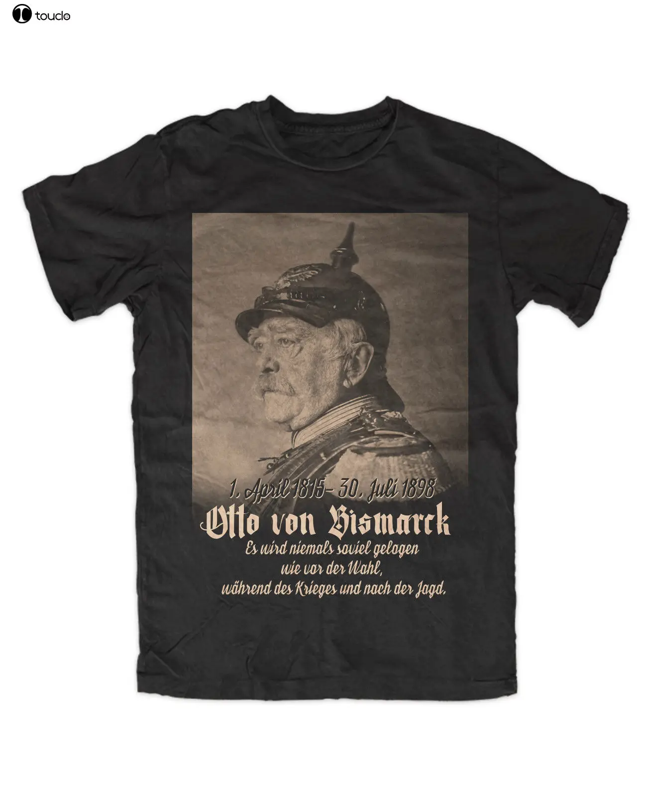 2019 Latest Men T Shirt Fashion Printed T-Shirt Men Otto Von Bismarck Premium T-Shirt Schwarz Zitat Kult Cosplay T-Shirts