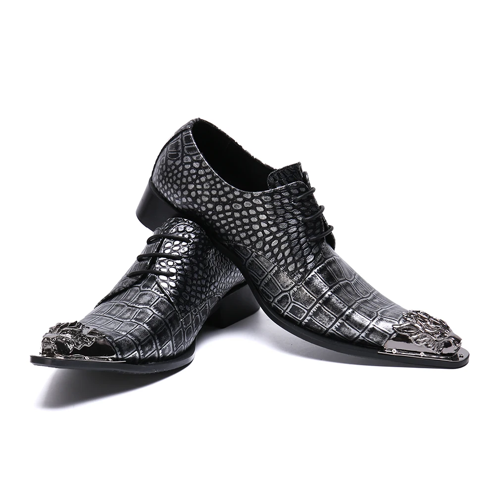 Cool Man Party Brogue Shoes Patent Leather Carved Formal Dress Wedding Oxfords Round Toe Men's Luxury Wing Tip Flat