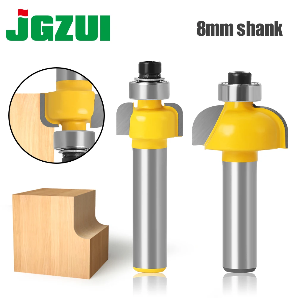 1pcs/set High Quality Cove Bit With Bearing8mm shank Dovetail Router Bit Cutter wood working