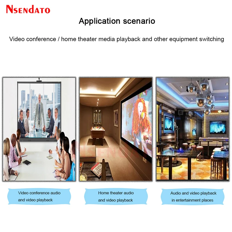 5.1CH 4K HDMI الصوت جزءا لا يتجزأ من النازع مقسم الوصلات البينية متعددة الوسائط وعالية الوضوح (HDMI) التبديل HDMI إلى مستخرج الصوت الجلاد مع قوس البصرية TOSLINK L/R الصوت