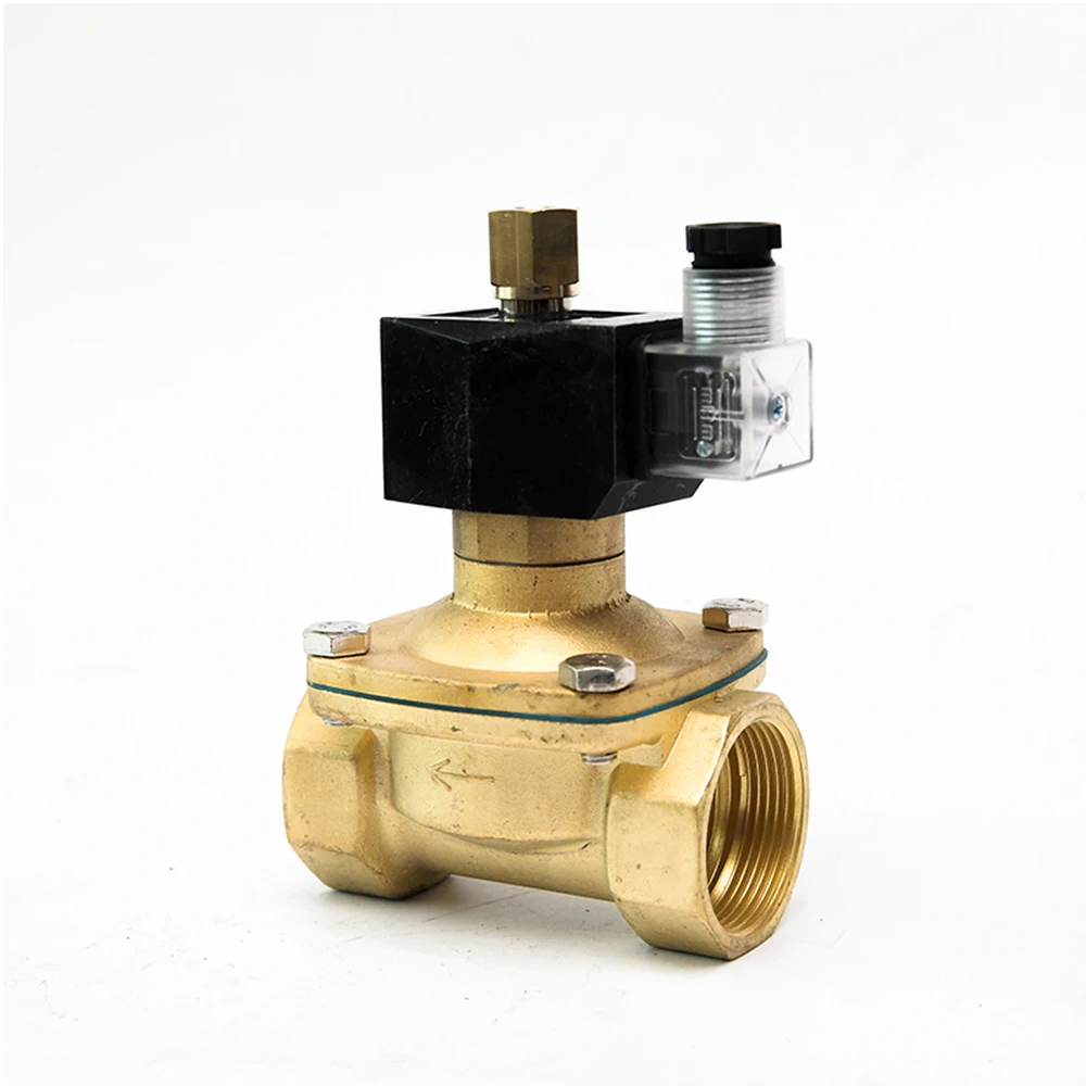 DN40 Normally Open Brass Gas Water Solenoid Valve Waterproof Solenoid Valve