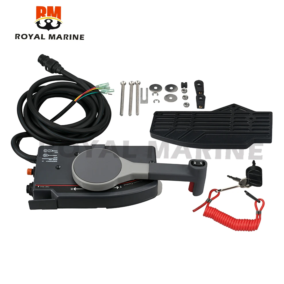 703-48205 Outboard Engine Remote Control Box Assy  for Yamaha Boat Motor,10 Pins push to open 703-48205-16-00 703-48205-16