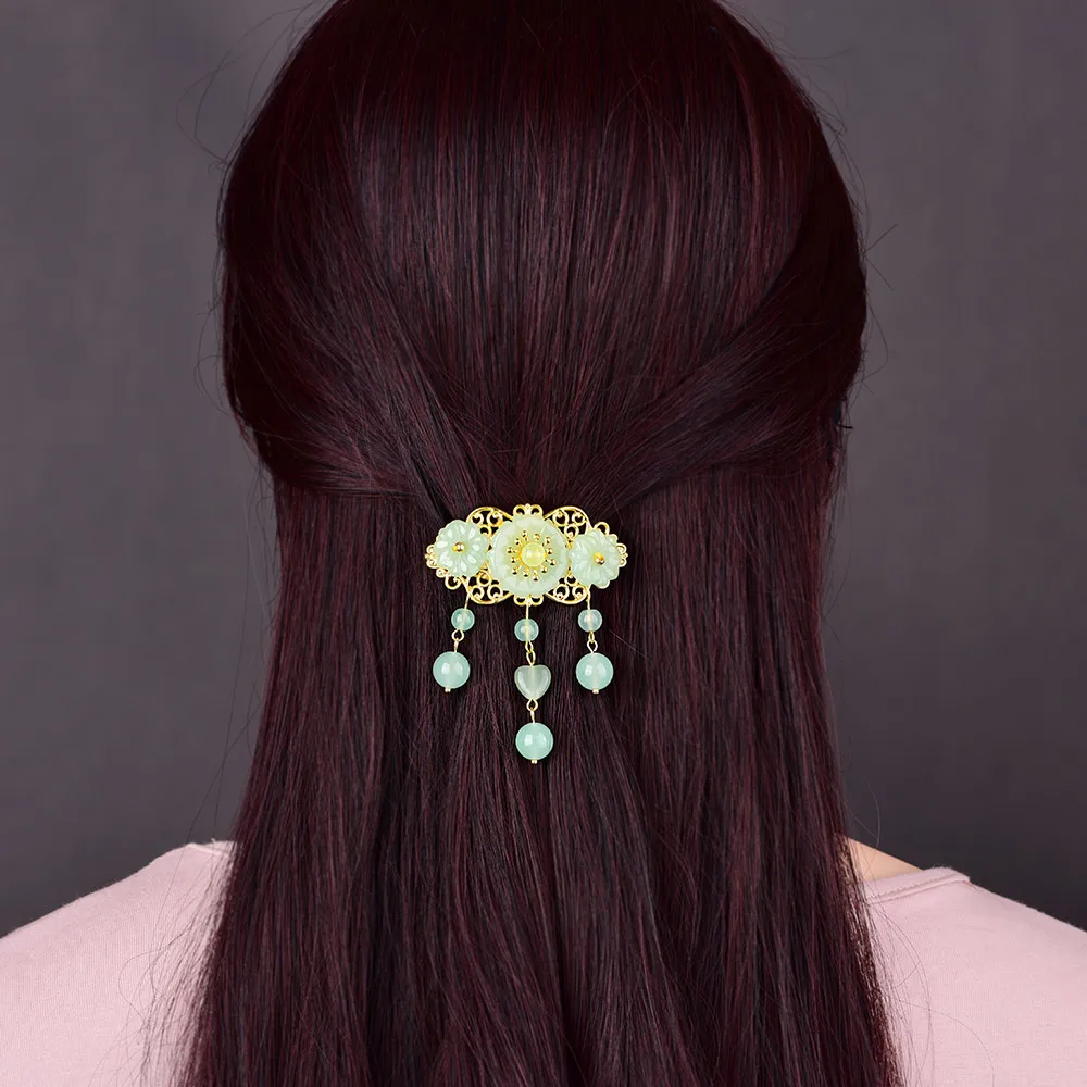 coloured glaze light green Hairpin Headwear South Korea Fashion Hair Jewelry Barrette Ornaments Women Head Accessory Hair Clip