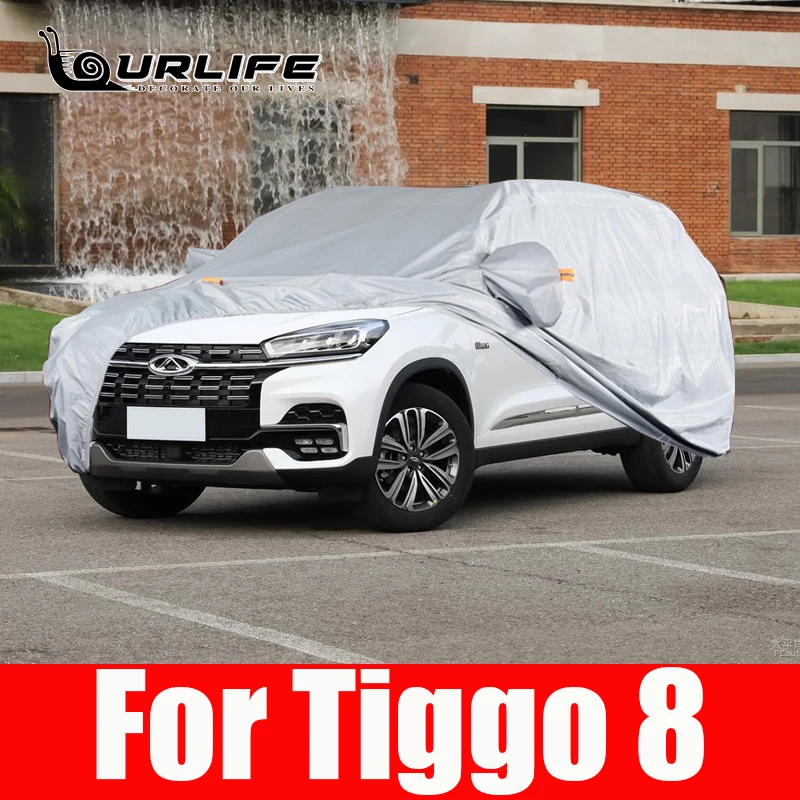 

Exterior Car Cover Outdoor Protection Full Covers Snow Sunshade Waterproof Dustproof for Tiggo 8 2018-2021 SUV Accessories