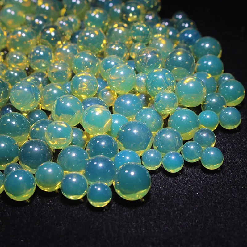 

one piece loose beads blue AMBER full hole round 4-25mm for making jewelry necklace FPPJ wholesale