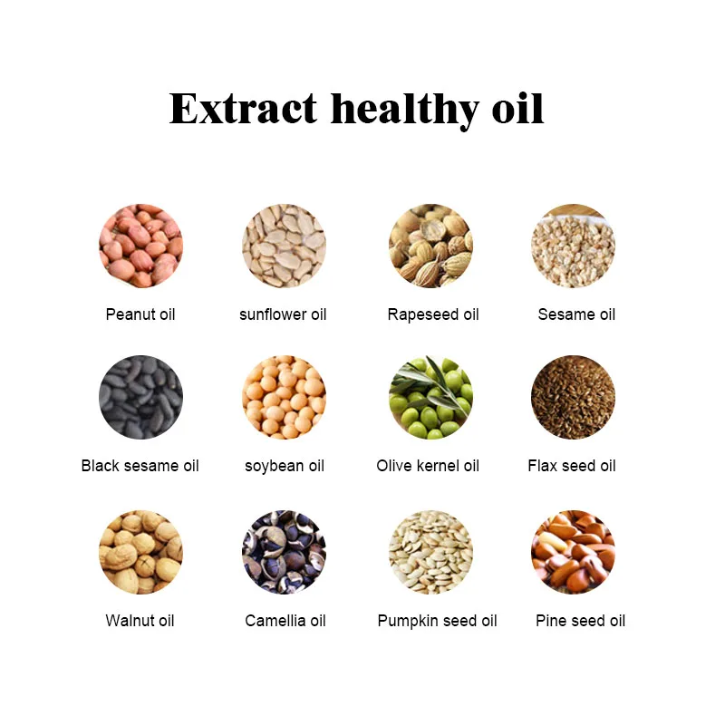 สแตนเลสสตีลที่ใช้ในครัวเรือนน้ำมันอัตโนมัติเต็มรูปแบบเทคโนโลยีเยอรมันขนาดเล็กCommercialเย็นร้อนกดถั่วลิสงวอลนัท