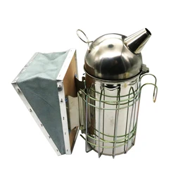 Beekeeping Smoker Stainless Steel Equipment Hive Box Tool Supplies For Beehive Bee Manual Smoke Maker With Hanging Hook Tools