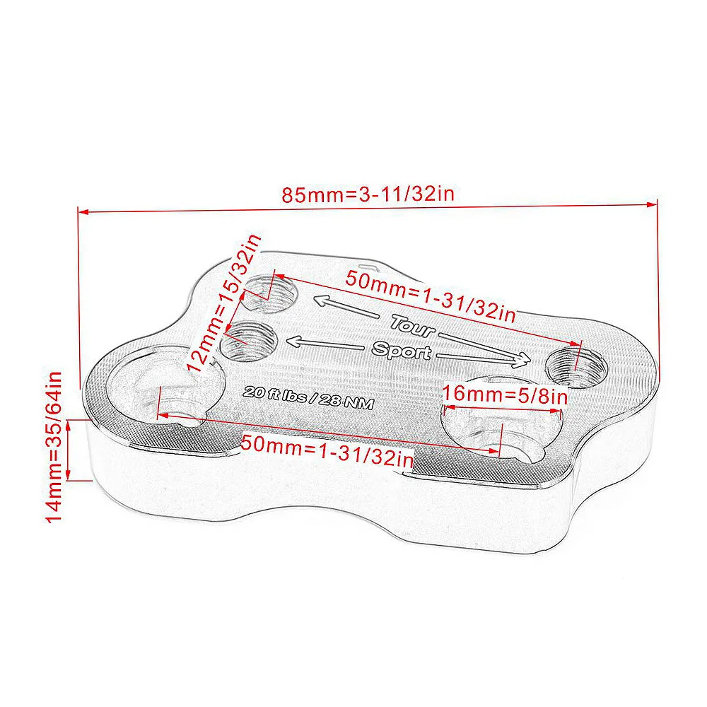 Per Honda Goldwing Gold Wing GL1800 GL 1800 2018 - 2021 2020 20219 morsetti per manubrio moto riser per manubrio accessori per adattatori