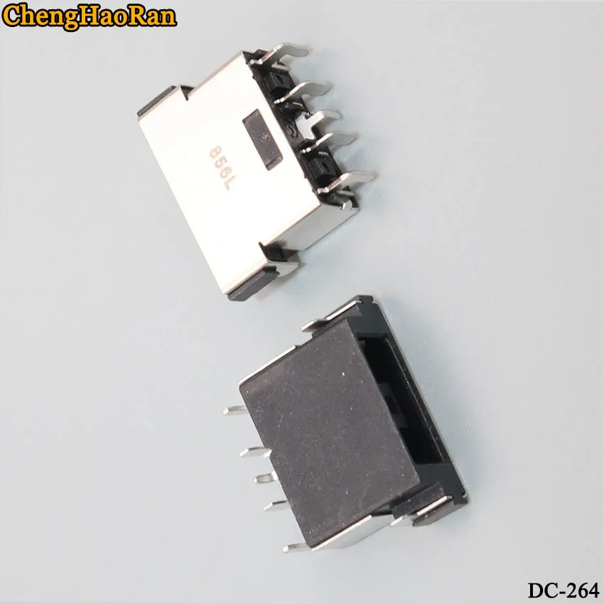 ChengHaoRan 2pcs/lot silver plated chip power connector charging plug DC charging head black