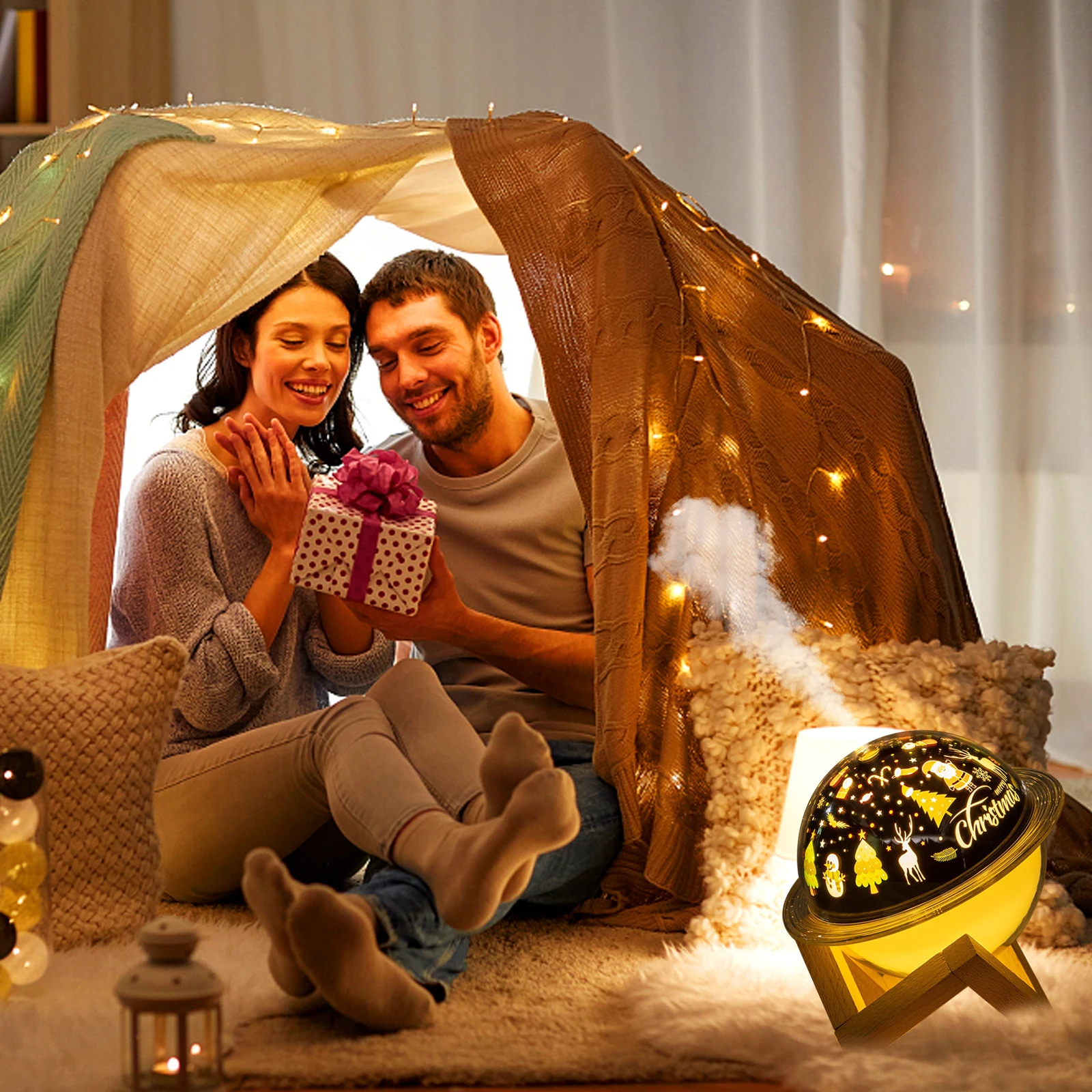 Przenośny mininawilżacz powietrza dyfuzor 2 tryby mgły bezwodne automatyczne wyłączanie dyfuzor do aromaterapii dla domu dziecko sypialnia podróży Xmas