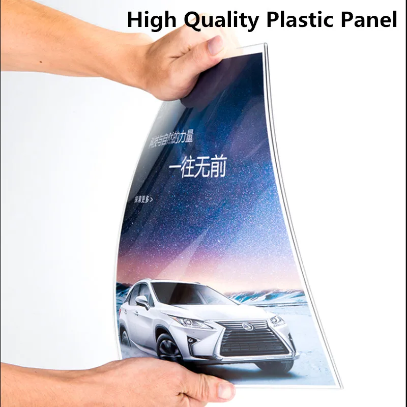 A5 148x210mm Wood Table Menu Paper Card Holder Ad Photo Poster Frame Acrylic Sign Holder Display Stand
