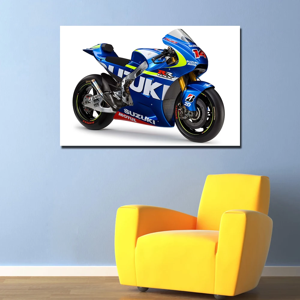 Suzuki GSX RR Super Motorcycle Poster Canvas Paintings Wall Art Pictures Prints for Living Room Home Decor