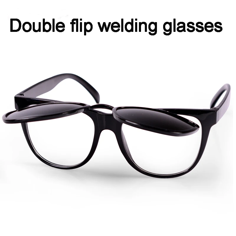 Double flap Welding glasses high quality Anti-UV Anti-arc Welding glasses Be applicable welding gas cutting Protective glasses