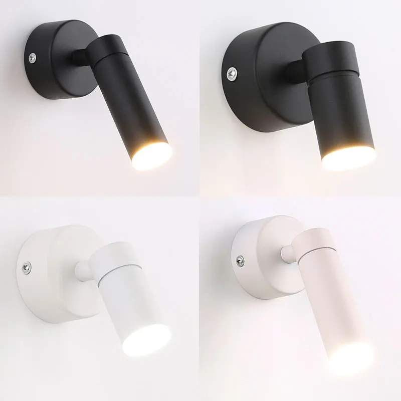 LED Nordic wall lamp spotlight 5W 7W 9W living room bedroom bedside interior lamp family corridor loft