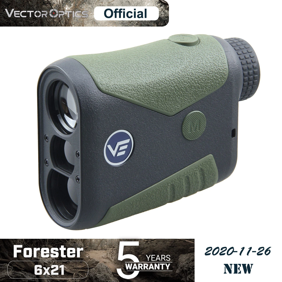 Dalmierz Vector Optics Forester 6x21 400 m 600 m 800 m Odległość laserowa 800 metrów do sportów golfowych, polowania, ankiety