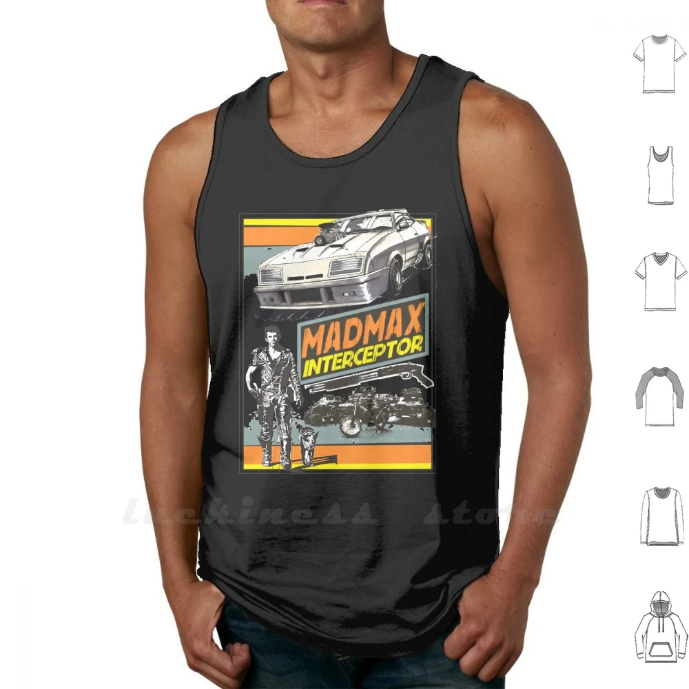 Mad Max V8 Interceptor Tank Top Vest Sleeveless Men Women Cotton Mad Max Madmax Movies Interceptor Cars Hot Rod Lone Wolf