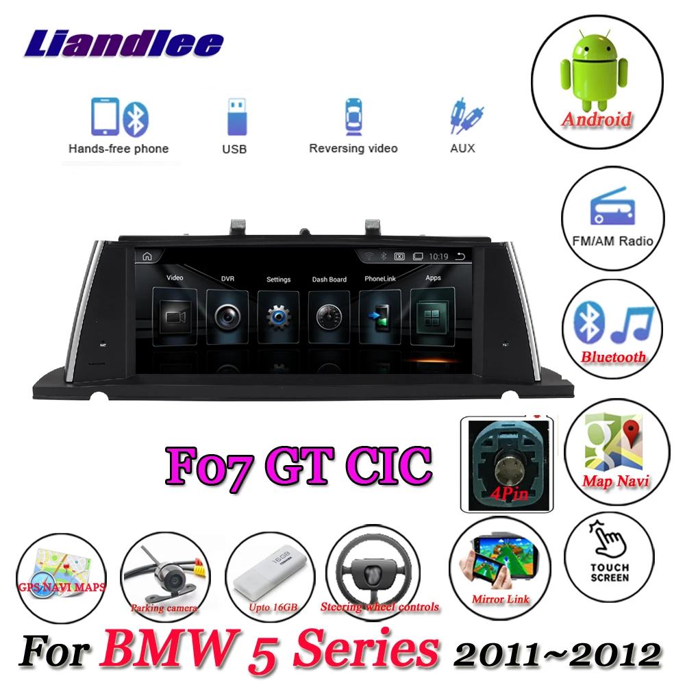 

For BMW 5 Series F07 GT 2011 2012 Original CIC System Android Player Multimedia Carplay Androidauto GPS Navigation HD Screen