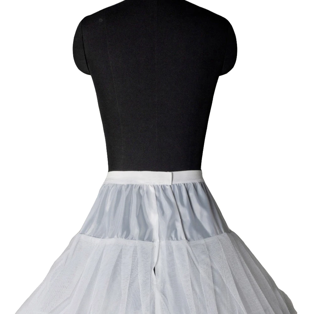 Jiayigong venda quente 3 hoop vestido de baile petticoat vestido de casamento underskirt cor branca em estoque