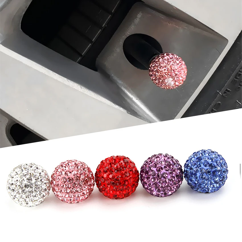 Diamond-studded tyre cap creative valve tip cap car decoration car accessories 4pcs/set for Land Rover Range Rover for Peugeot