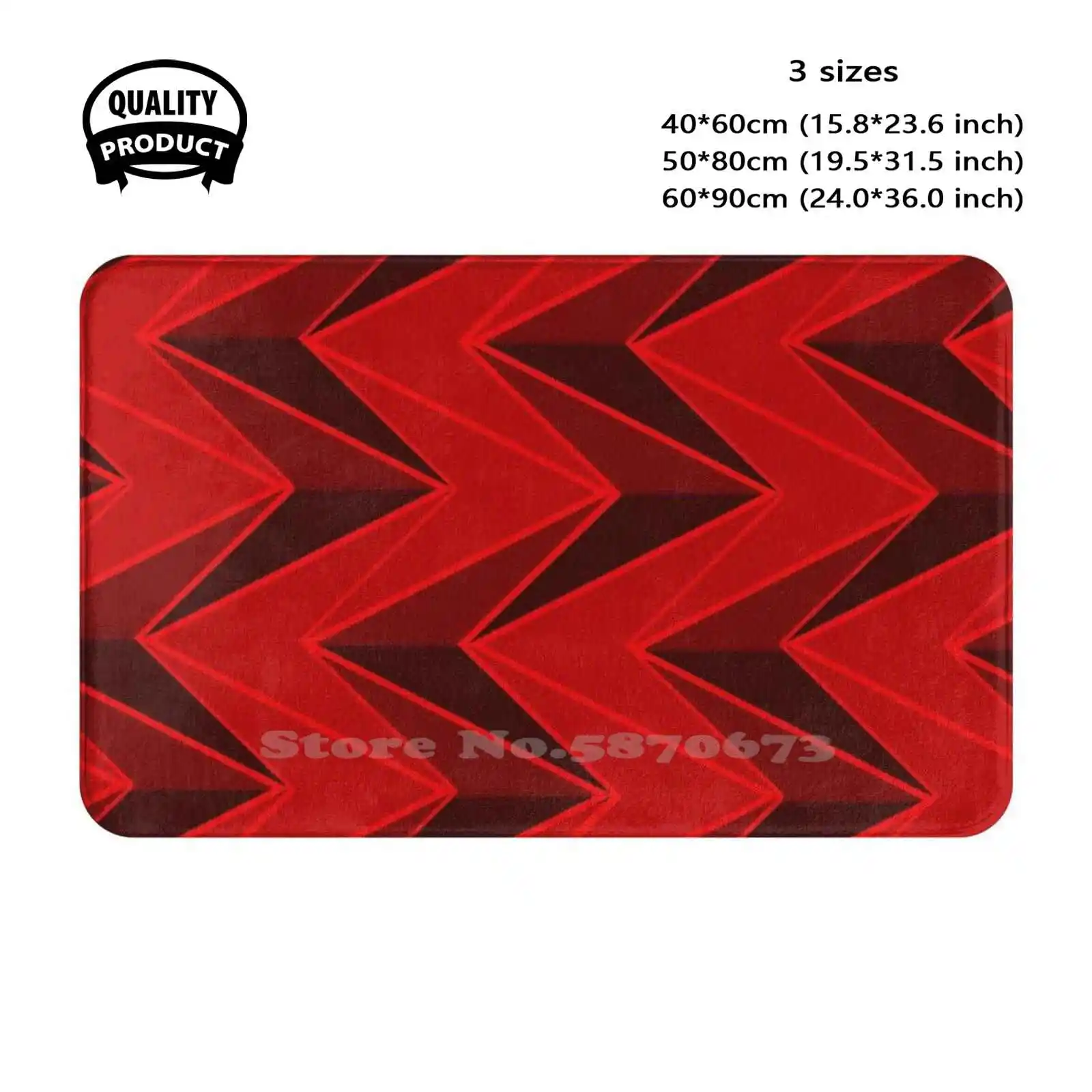 20 - 21 Red Pattern Soft Cushion Home Carpet Door Mat Car Rug Arteta Soccer Arteta Coach Mikel Arteta Football Mikel Arteta