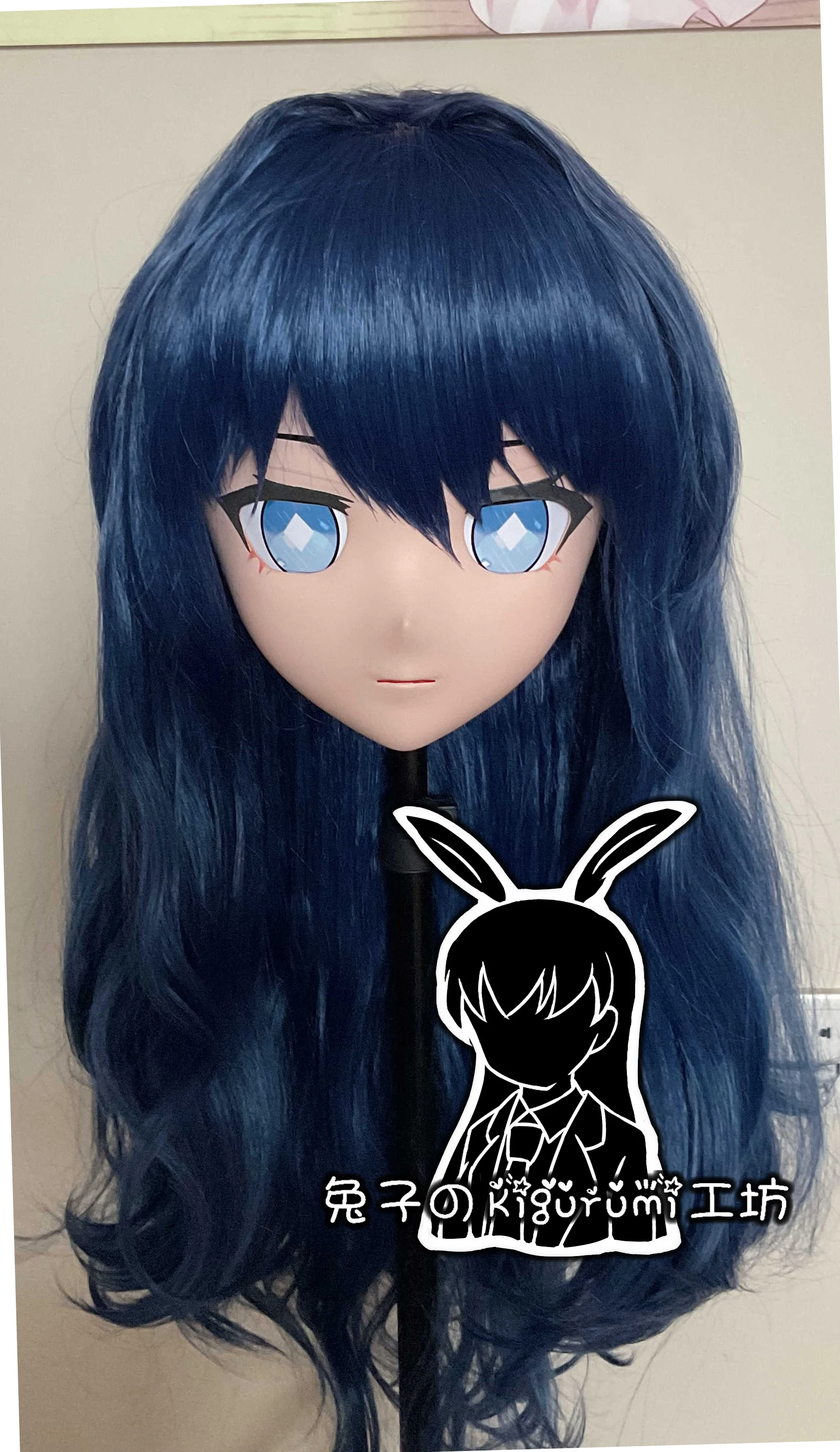 

(RB076)Customize Full Head Resin Cartoon Cosplay Japanese Character Anime Role Play Crossdress Kigurumi Mask With Back Shell