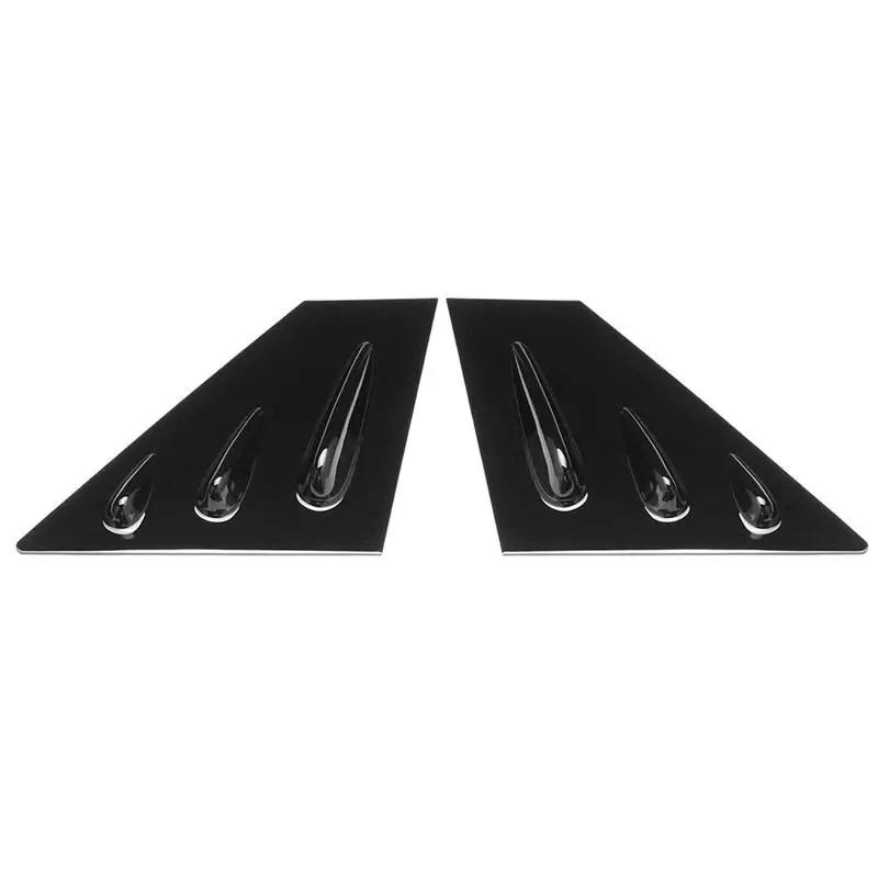 For Subaru WRX STI 2015-2018 Car Front Window Louver Side Vent 2X ABS Plastic Stickers Side Window Louvers Scoop Cover Vent