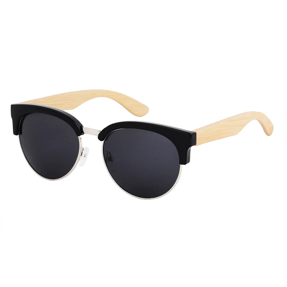 LONSY rétro bambou en bois lunettes de soleil femmes hommes marque Design Sport lunettes polarisées miroir lunettes de soleil nuances lunette oculo