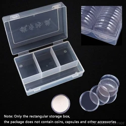 Clear Plastic Storage Box Display Collection Case Protector for 48pcs 40mm / 45pcs 46mm Direct Fit Coin Holder