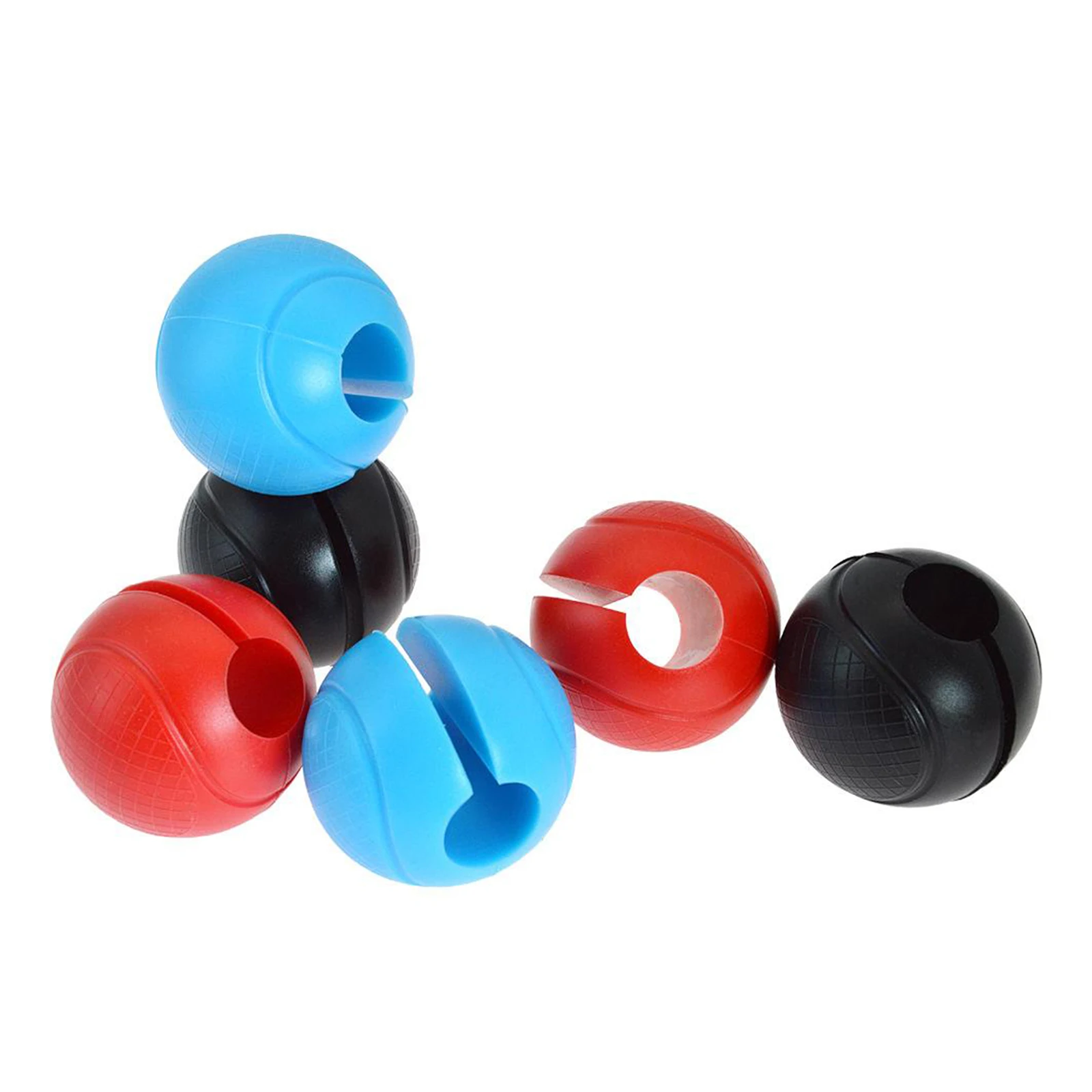 2x Barbell Grips - Thick Bar Fat Ball Grips for Weightlifting - Dumbbell Handles Stress Relieve Grip Hand Protector Adapter