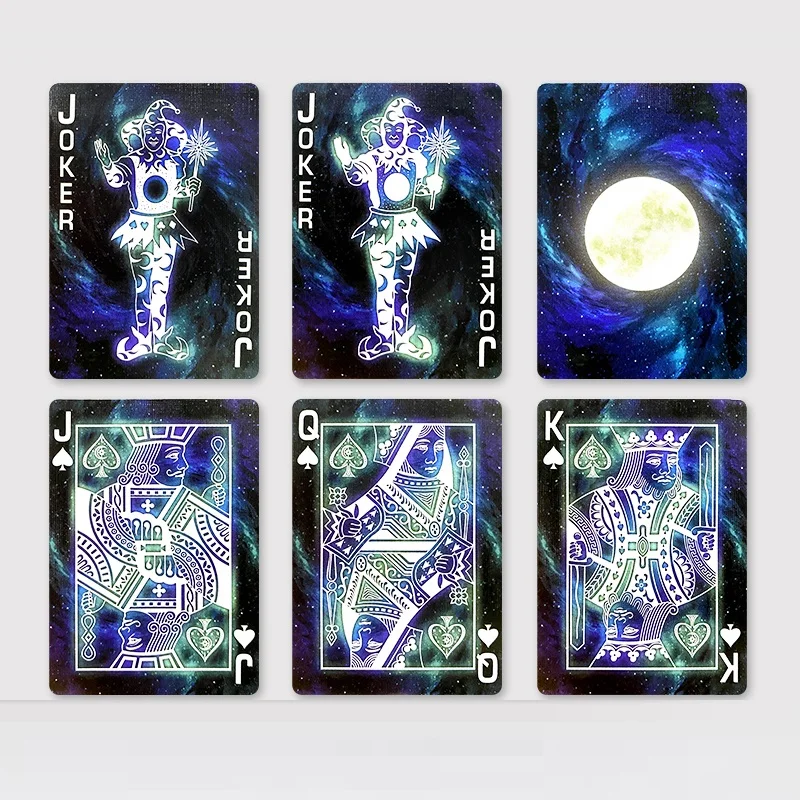 Bicicleta stargazer lua nova jogando cartas espaço galaxy deck uspcc colecionável poker jogos de cartas mágicas truque magia adereços