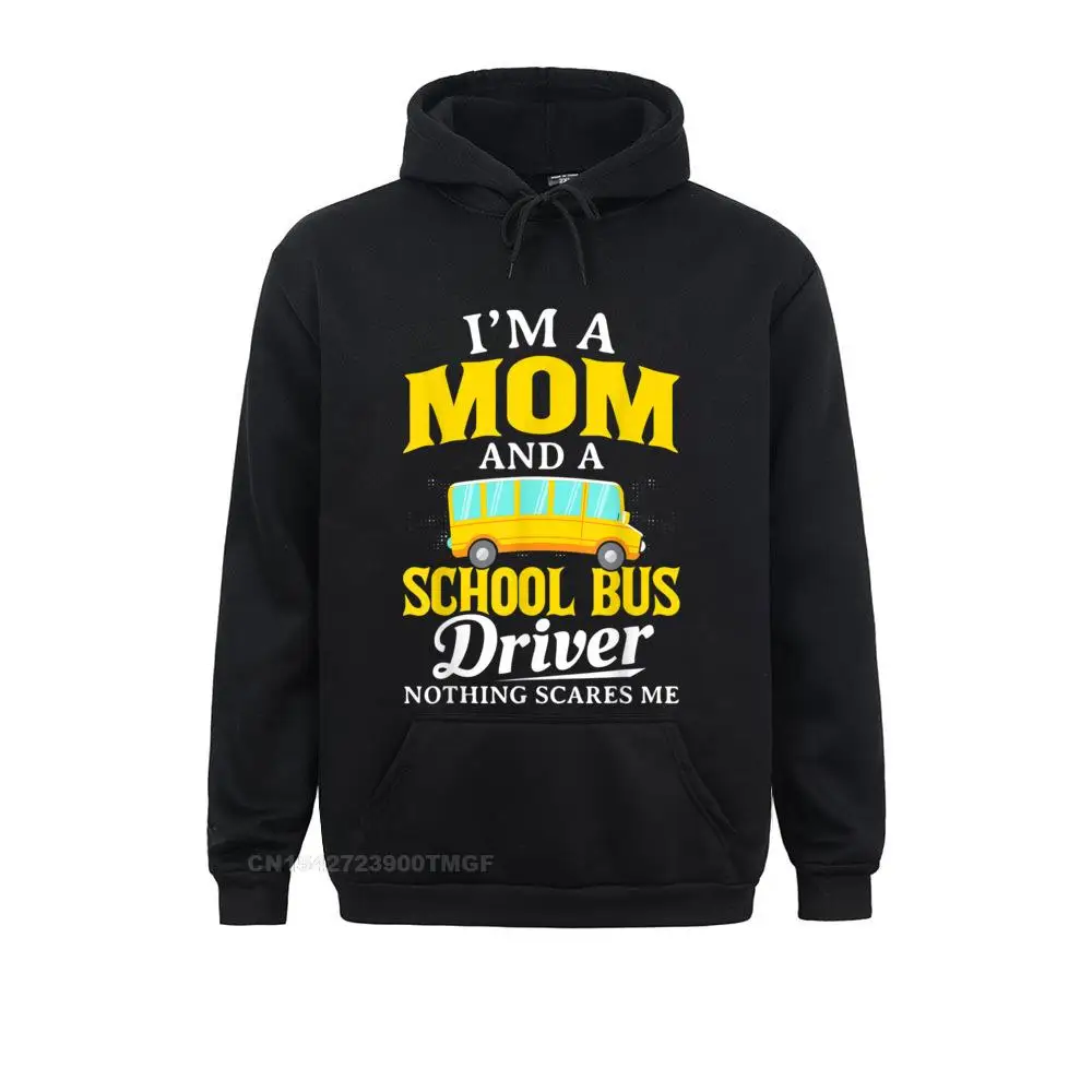 

Funky Men Sweatshirts I am Mom School Bus Driver Funny Womens Bus Driver Oversized Hoodie Hoodies Long Sleeve Clothes Funny