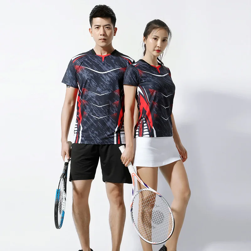 Tute da allenamento da Badminton maglie e pantaloncini da Badminton camicia da uomo e da donna con volano gonna da Tennis abbigliamento sportivo tuta manica corta