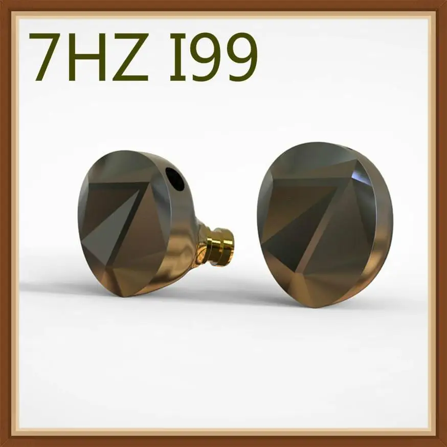 

7HZ I99 13.8mm Dynamic Driver Double-Sided Beryllium Plated DLC Diaphragm HiFi Monitor In-ear Earphone for Audiophiles Musicians