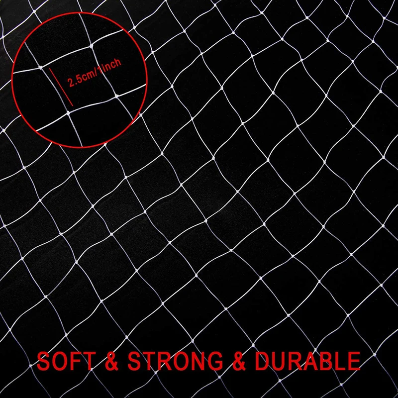 Strong Anti Bird Net Nylon Garden Netting Mesh for Fruit Crop Plant Tree Reusable Protection Covers Agricultural Fishpond Skynet