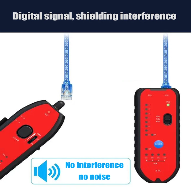 Hi-tech smart RJ11 RJ45 Cat5 Cat6 Telephone Wire Tracker LAN Network Cable Tester Network Detector Tool