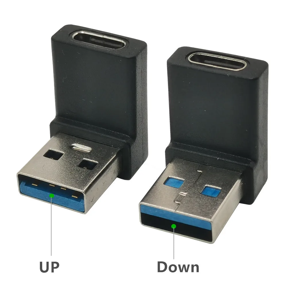 USB Type C Female To USB 3.0 Male Adapter 90 Degree Elbow Type C Converter Adapter For Switch LIte PS4 PC