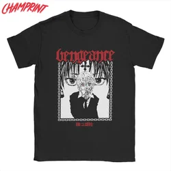 HXH Vengeance Kurapika T-Shirts Men Anime Manga Awesome Cotton Tee Shirt Crew Neck Short Sleeve T Shirt Unique Clothes