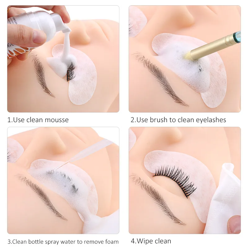 1Pcs Eyelash Cleaning Brush Eyelash Extension Tool Clean Skin Care Remover Makeup Tool Washing Eyelash Eyebrow Brush