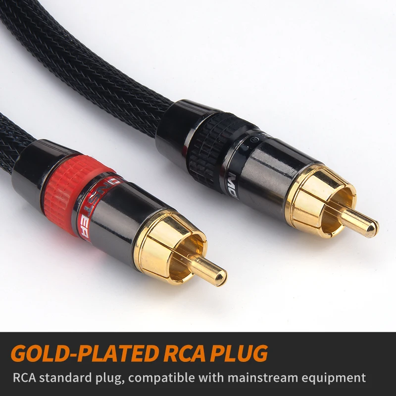 Amplificador de audio Monster fever de alta fidelidad, cable de audio RCA, amplificador de tubo de CD, cable de señal de loto Doble