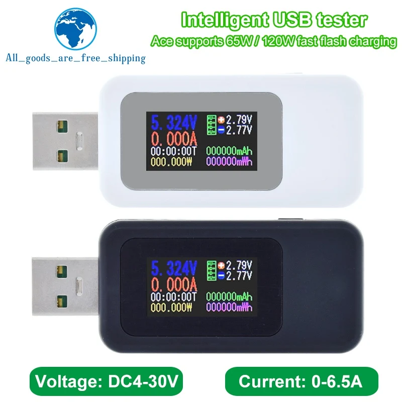 10 in 1 USB Tester DC Digital Voltmeter Amperimetro Current Voltage Meter Amp Volt Ammeter Detector Power Bank Charger Indicator