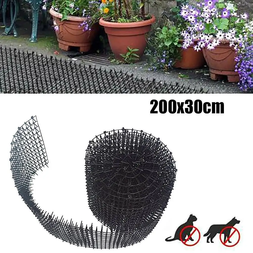 

2M Garden Cat Scat Repellent Mat Prickle Strips Anti Cat Net Spike Deterrent Keep Cat Dog Away Digging Climbing Pets Supplies